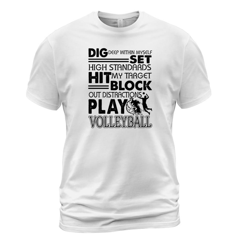 Funny Play Volleyball Shirt Men's T-Shirt
