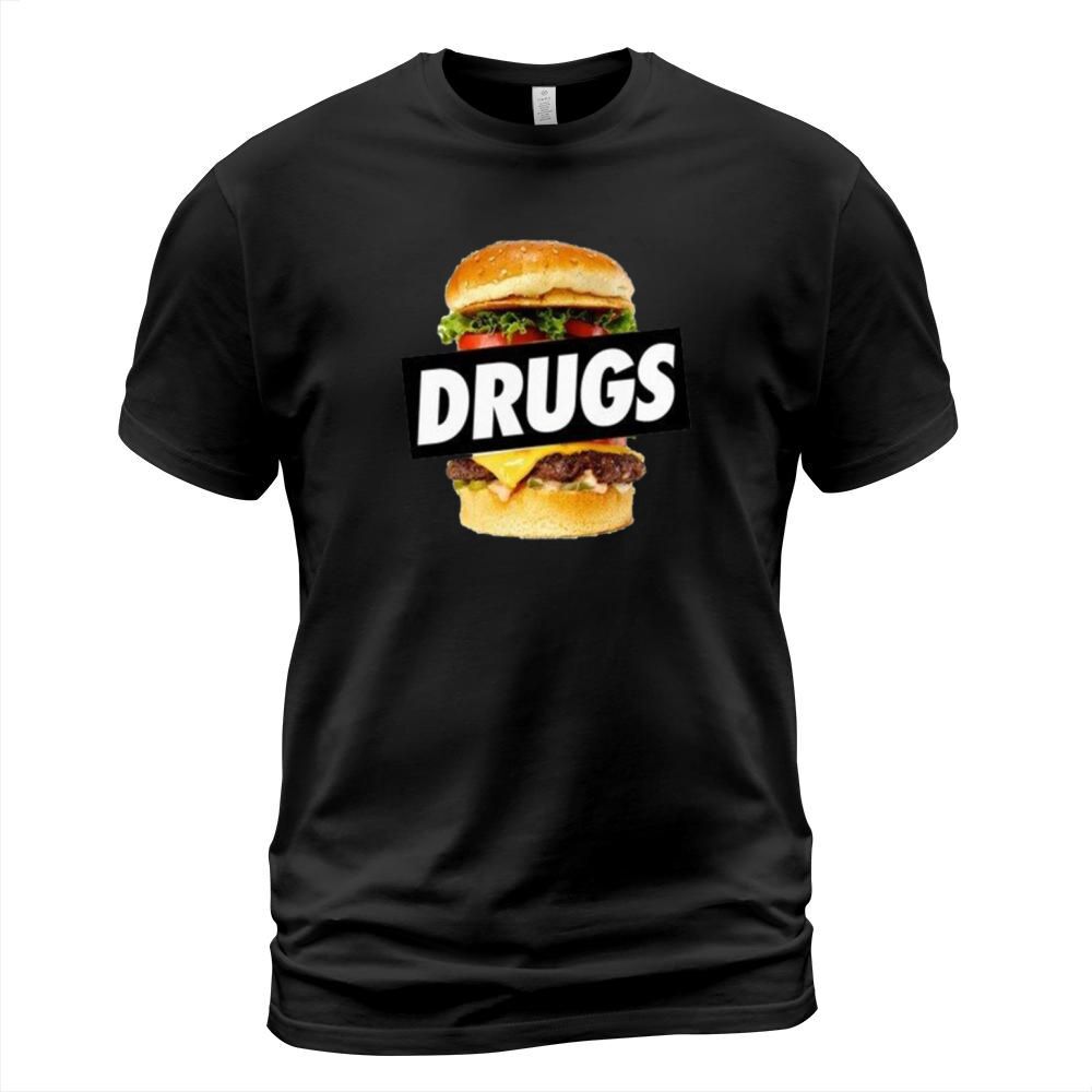 DRUGS BURGER Hoodie T-Shirt Unisex