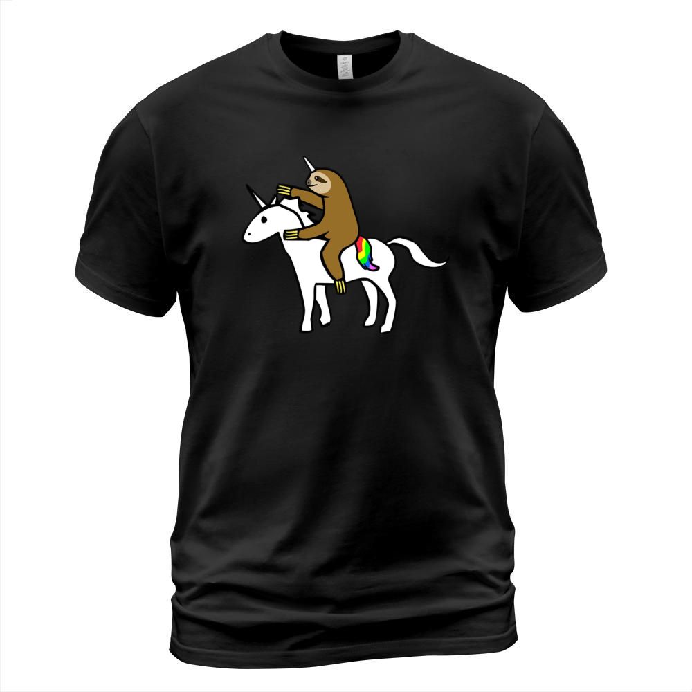Slothicorn Riding Unicorn - Mug T-Shirt Unisex