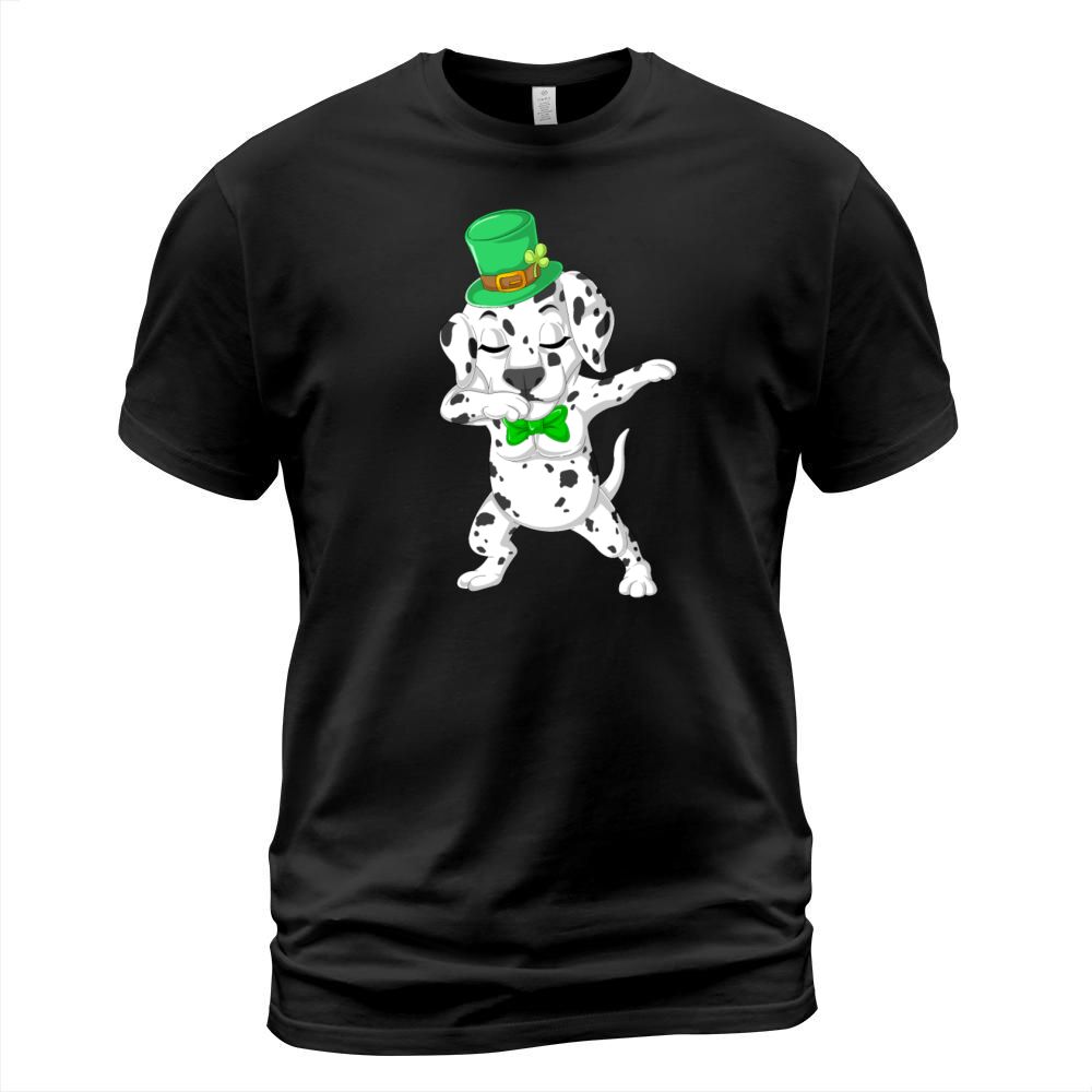 Dabbing Dalmatian St. Patrick's Day Men's T-Shirt