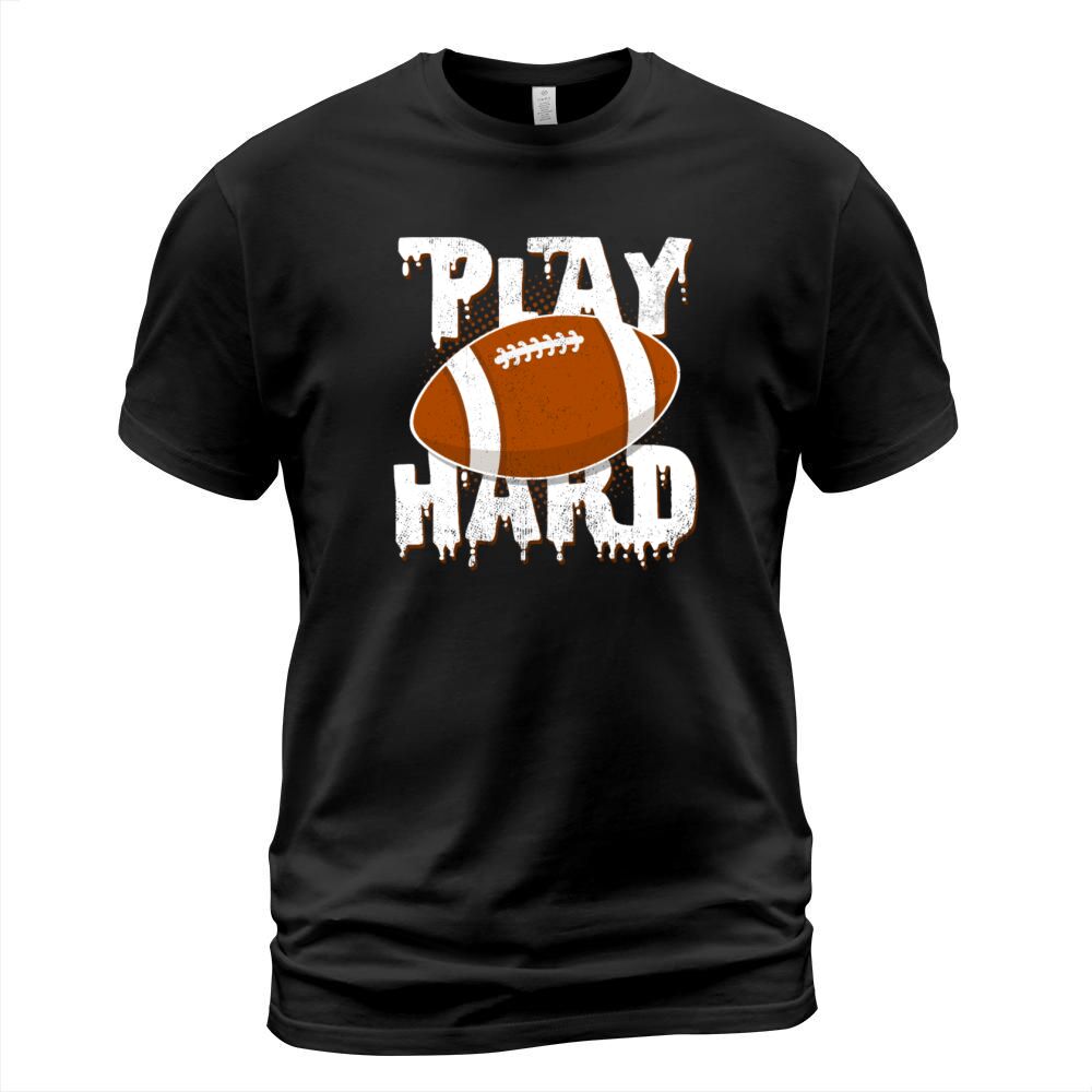 Play Hard Cool Football Quote Footballer Statement Men's T-Shirt
