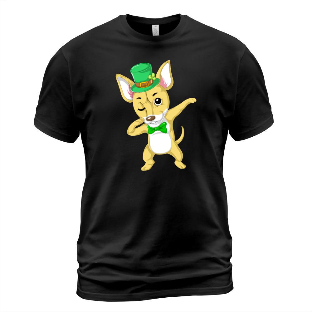 dabbing chihuahua St. Patrick's Day Men's T-Shirt
