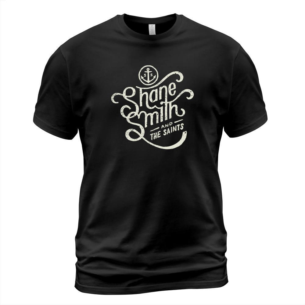 Shane Smith And The Saints Black Cream Crew T-Shirt Unisex