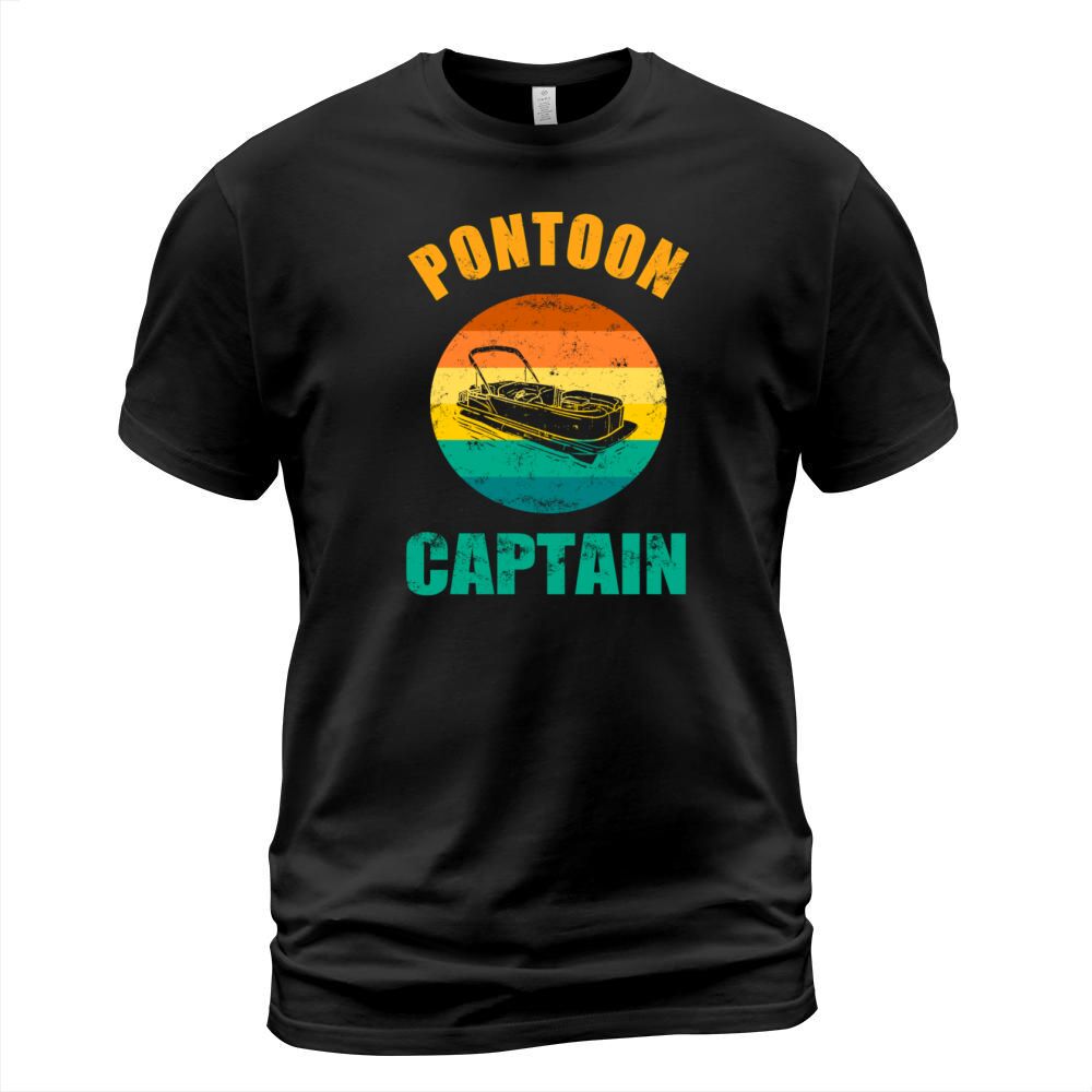 Pontoon Boat Captain Retro vintage gift Men's T-Shirt
