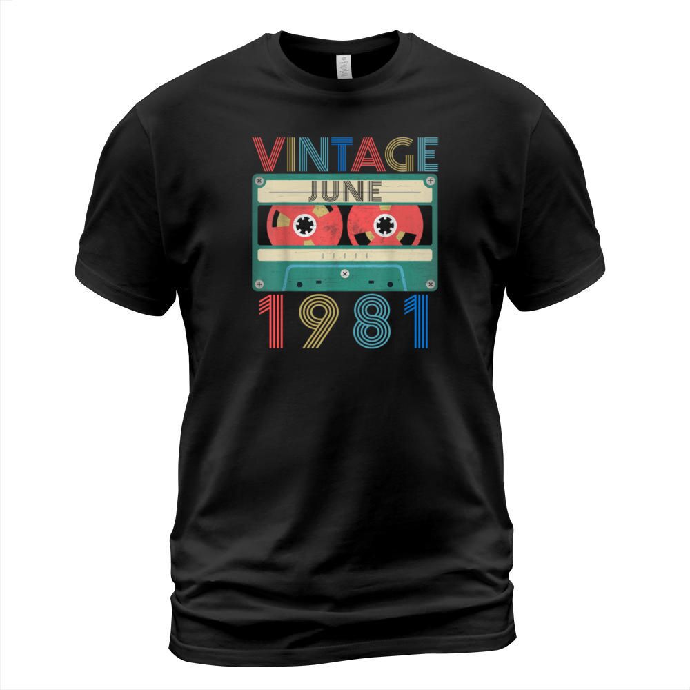 Retro Vintage June 1981 birthday Men's T-Shirt