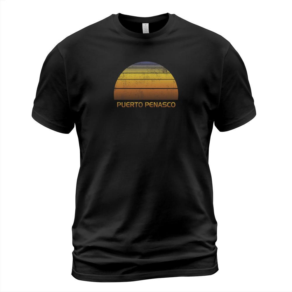 Vintage Sunset Family Vacation Souvenir Puerto Men's T-Shirt