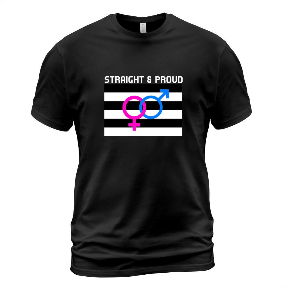 Straight Pride Flag For A Straight and Proud Hetero Couple T-Shirt Unisex