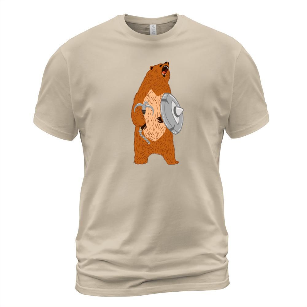 Unique Bear Shirt Nice Outdoor Warrior Funny Bear Men's T-Shirt