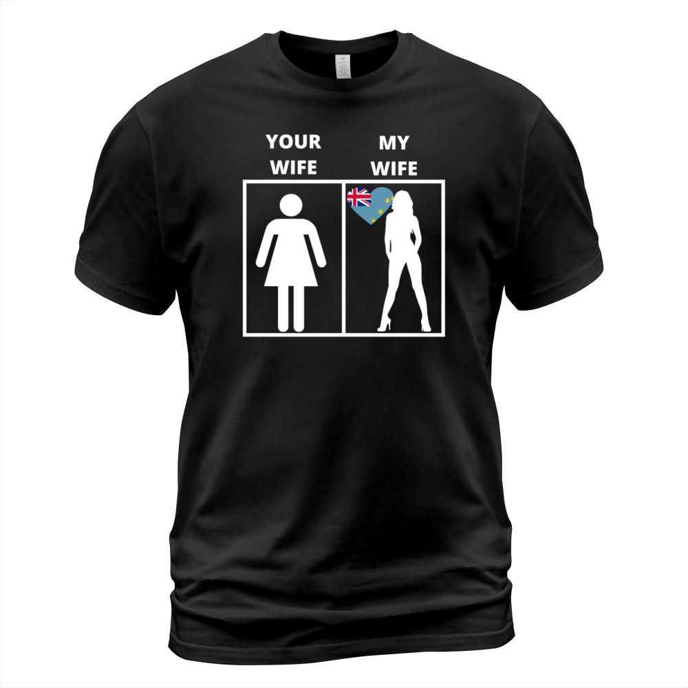 Tuvalu geschenk my wife your wife Men's T-Shirt