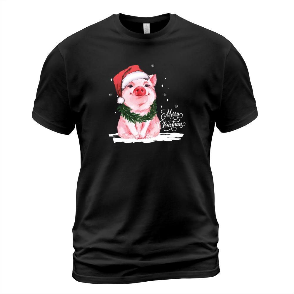 Piggy Merry Christmas T-Shirt Unisex
