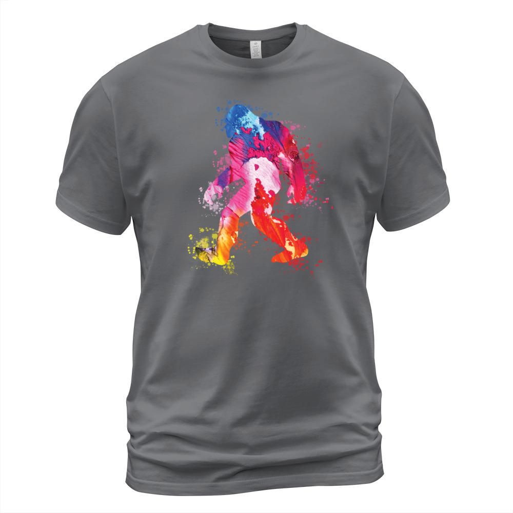 Bigfoot Color Silhouette Sasquatch Art Men's T-Shirt