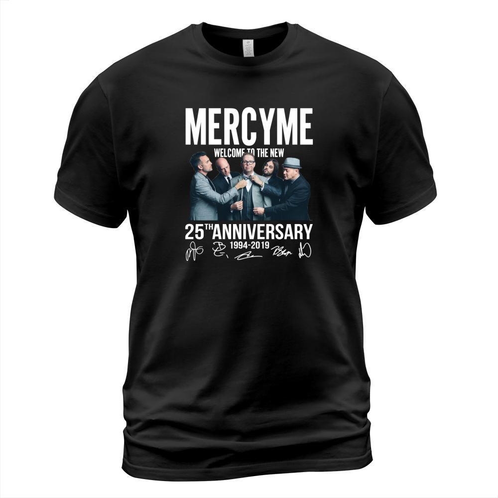 Mercyme Welcome To The New 25th Anniversary 1994-2019 Signatures shirt T-Shirt Unisex