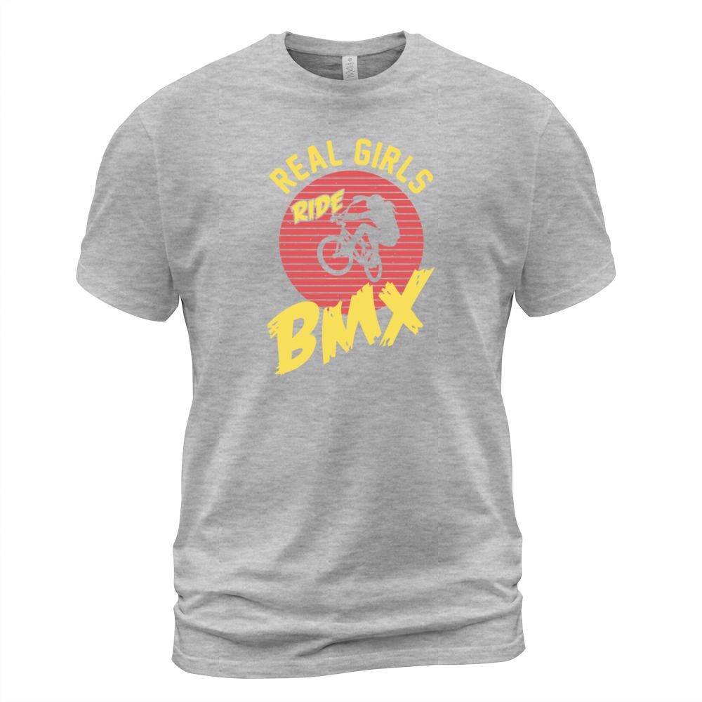 Girls Ride Bike BMX Vintage Mountain Biking Biker Men's T-Shirt