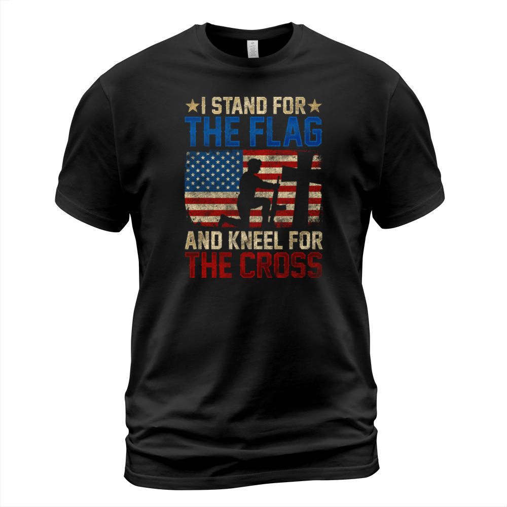 I Stand For The Flag And Kneel For The Cross Men's T-Shirt