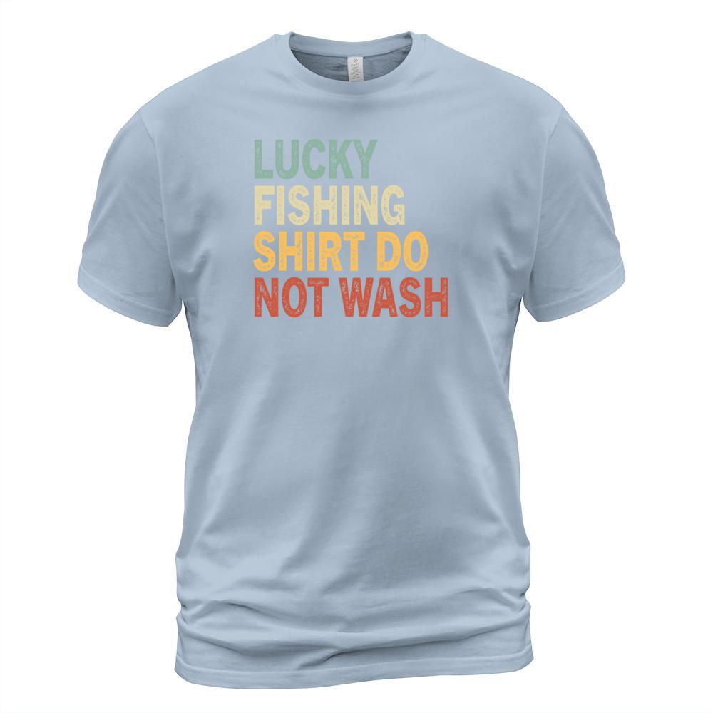 Lucky Fishing Shirt Do Not Wash Retro Vintage Fish Men's T-Shirt