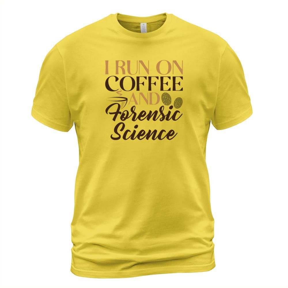 Forensic Coffee Fingerprint Forensics Men's T-Shirt