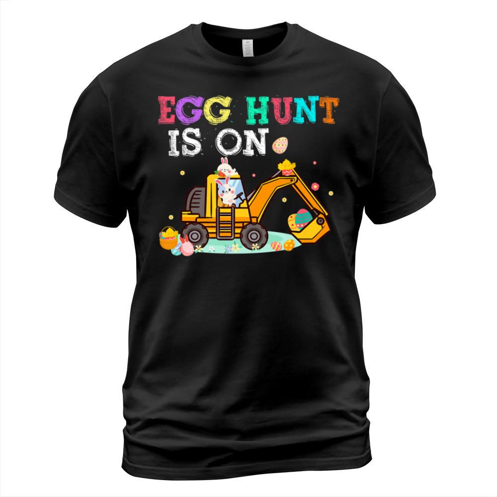 Eggs Hunt Is On Excavator Cute Bunny Easter Tractor Premium T Shirt T-Shirt Unisex