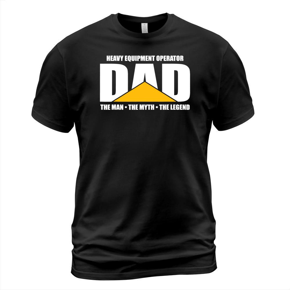Mens Heavy Equipment Operator Dad Tshirt Excavator Bulldozer Gift T-Shirt T-Shirt Unisex