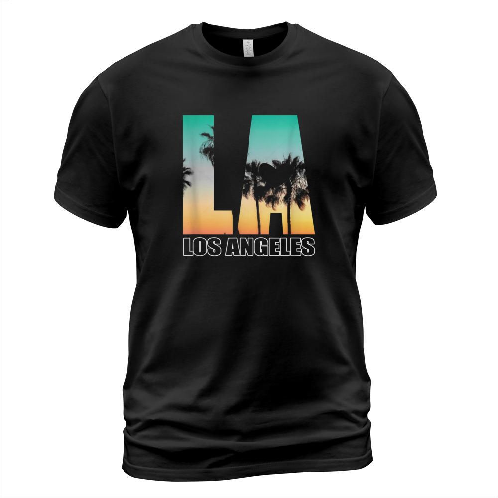 Los Angeles design LA Palm Tree Sunset Boulevard T-Shirt Unisex