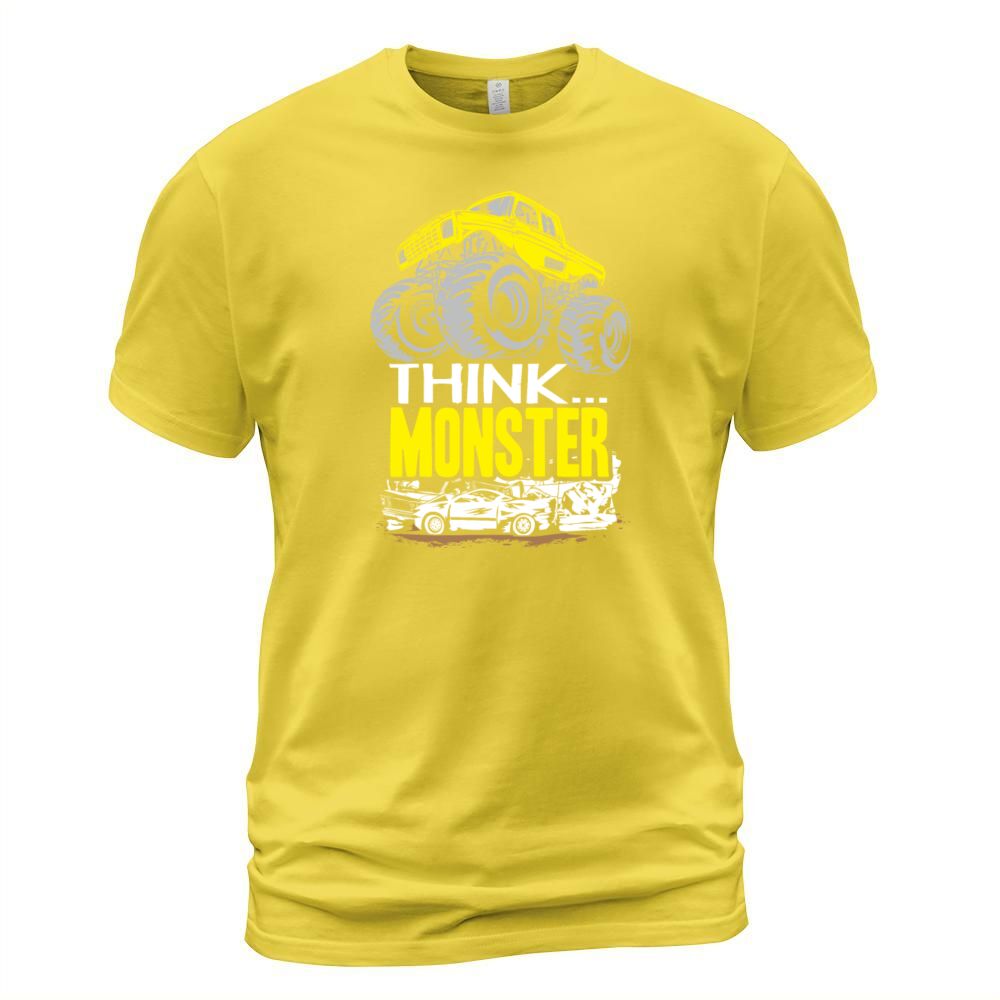 Think Monster Truck Yell Men's T-Shirt