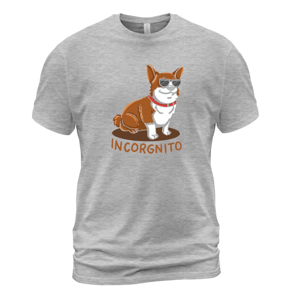 Incorgnito Incognito Corgi Dog Sunglasses Pun Gift Men's T-Shirt