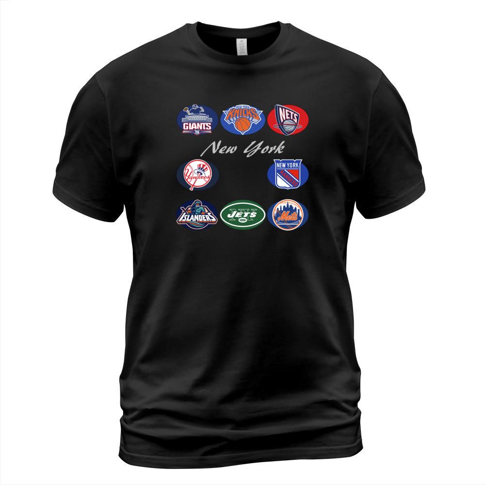 New York Professional Sport Teams Collage T-Shirt Unisex