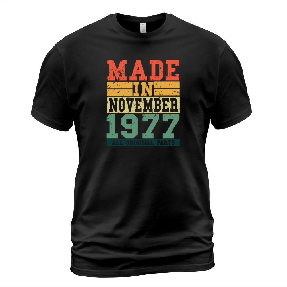 1977 Birthday November Vintage Saying Men's T-Shirt