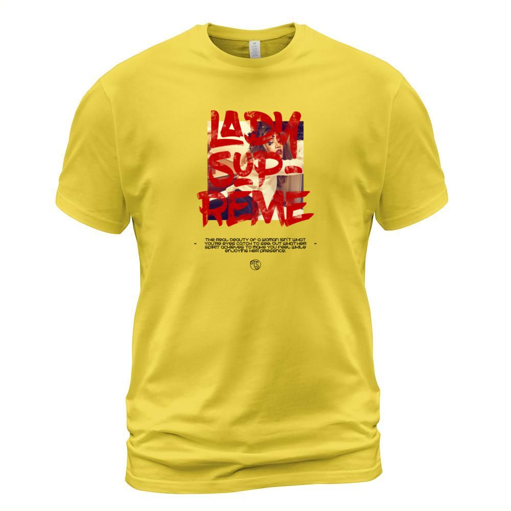 Lady Supreme cool shirt with beautiful girl Men's T-Shirt