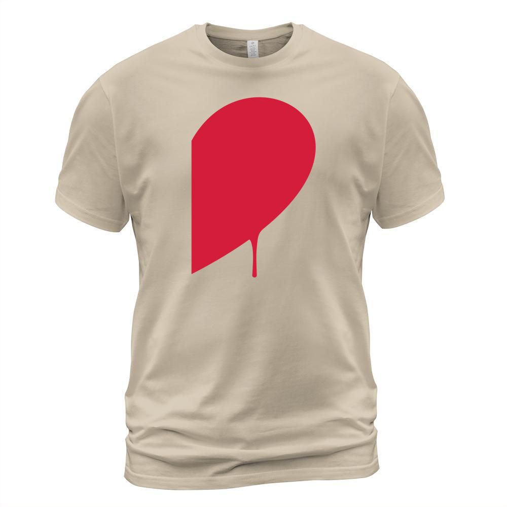 half heart man Men's T-Shirt
