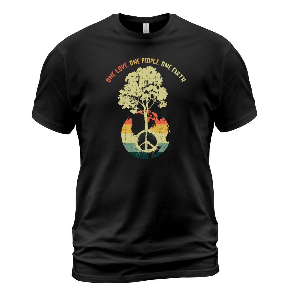 Retro Vintage People Planet Save World Earth Day T-Shirt Unisex