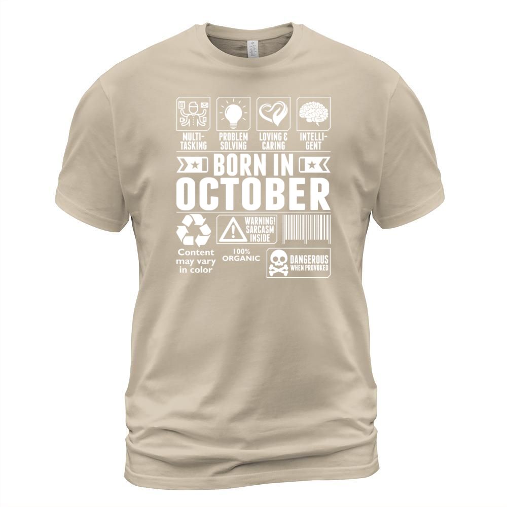 Born In October Tshirt Men's T-Shirt