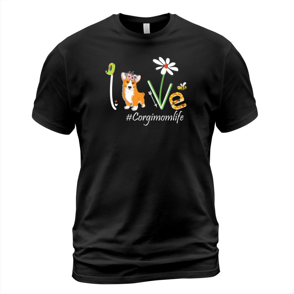 Love Corgi Momlife Dog Mom Men's T-Shirt
