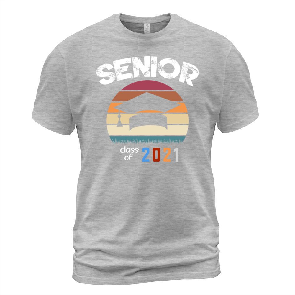 Senior Class Of 2021 Vintage Retro Graduation Gift Men's T-Shirt