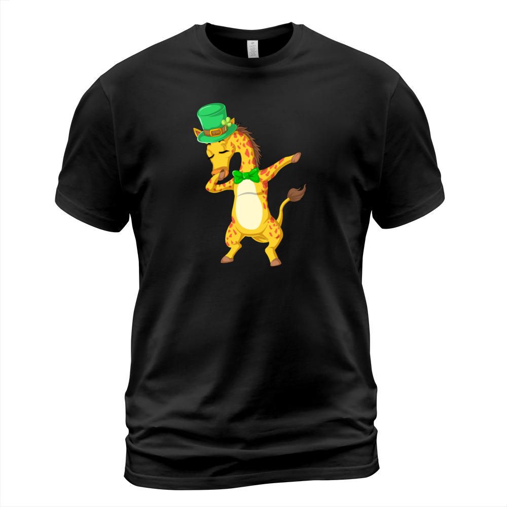 Dabbing Giraffe St. Patrick's Day Men's T-Shirt