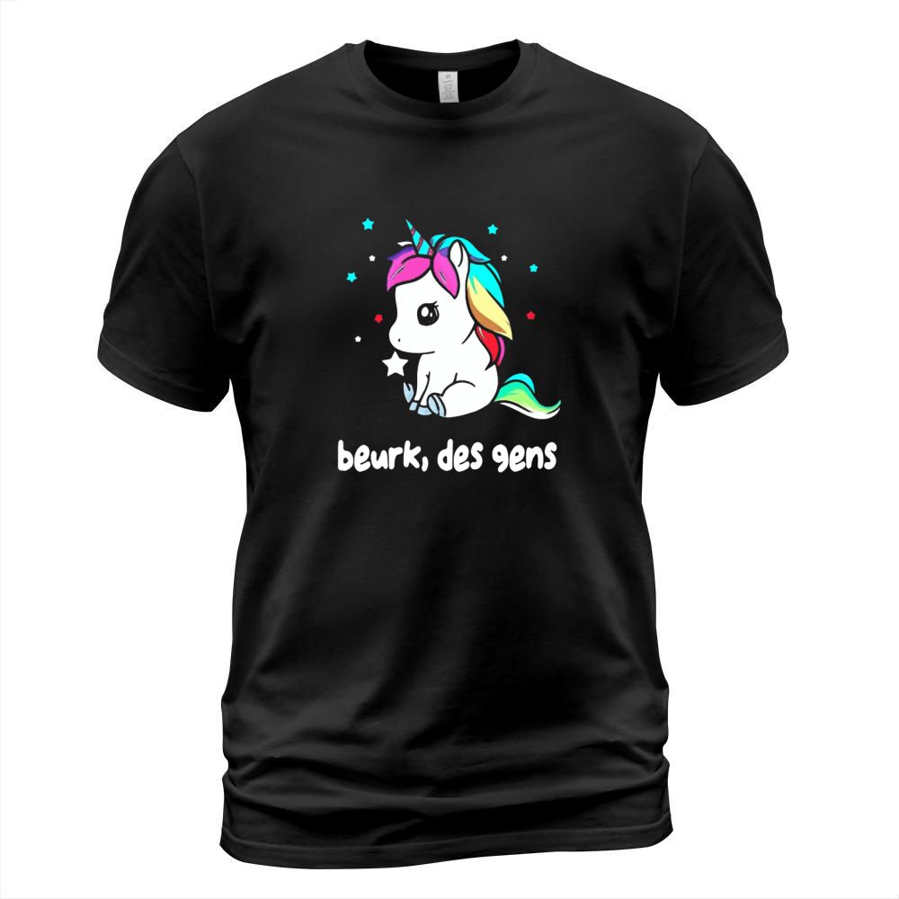 Unicorn beurk des gens shirt T-Shirt Unisex