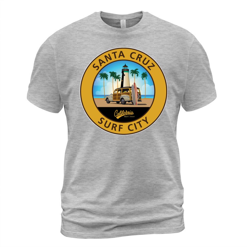 Santa Cruz Surf City Woodie Men's T-Shirt