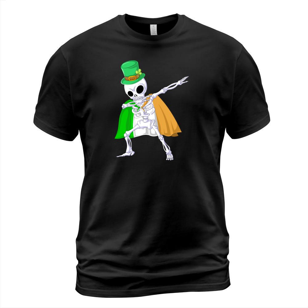 dabbing skeleton St. Patrick's Day Men's T-Shirt