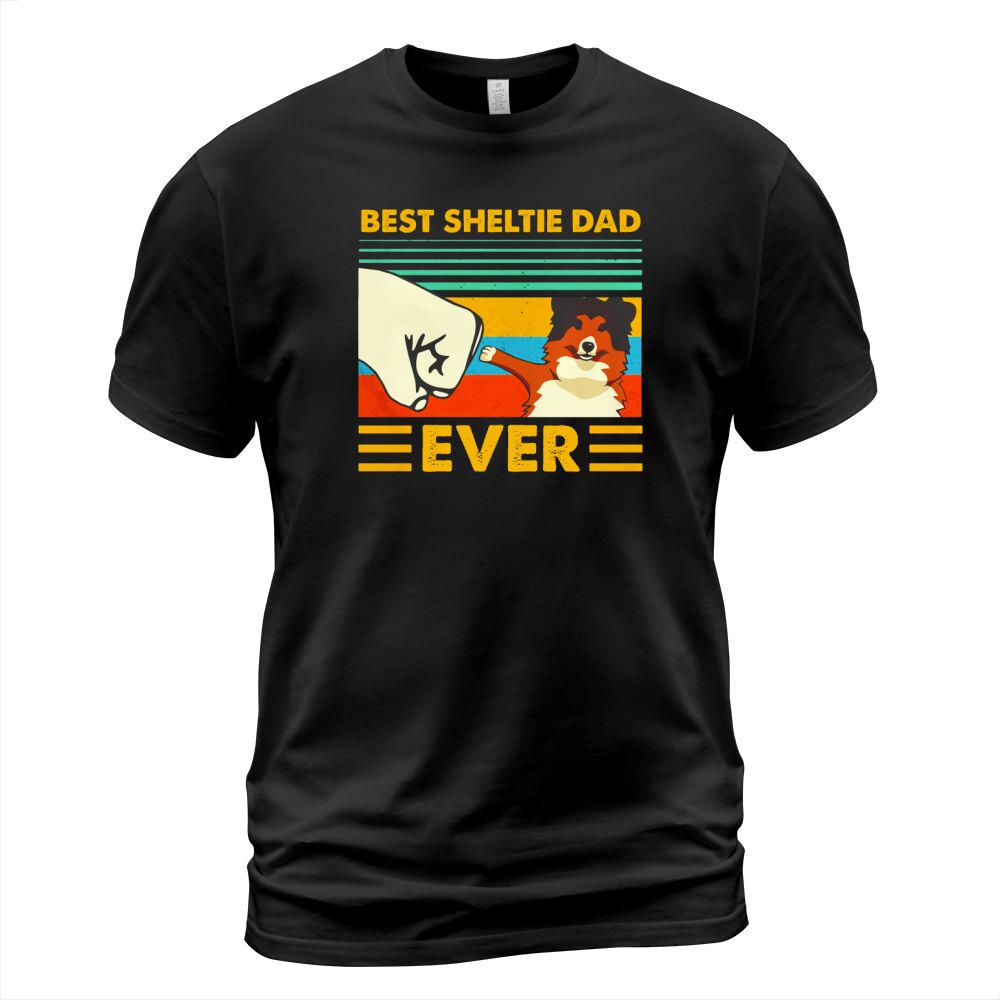Best Sheltie dad ever vintage shirt T-Shirt Unisex