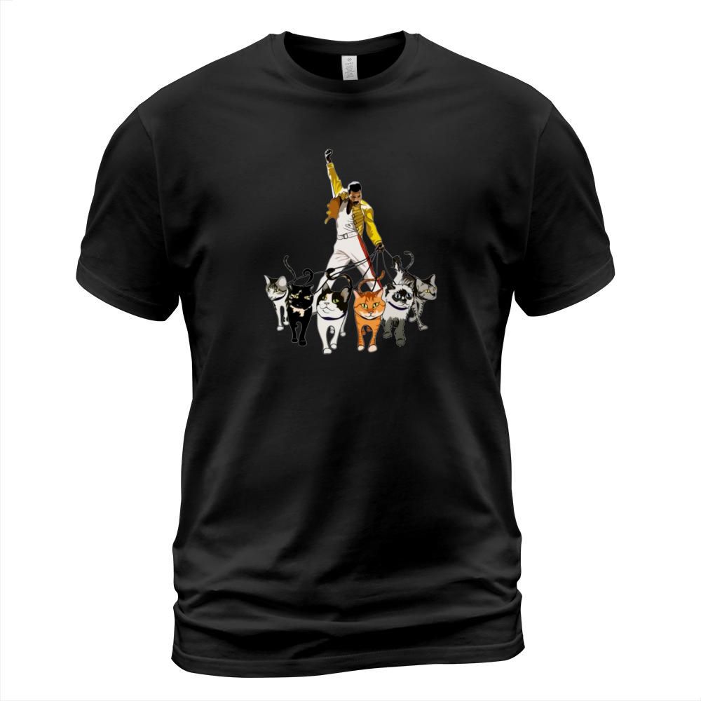 Freddie Mercury and cats T-Shirt Unisex