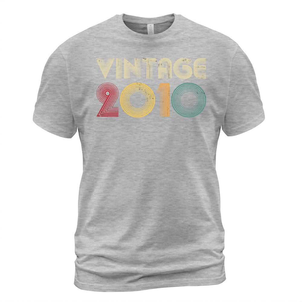 11Th Birthday Gift Idea 2010 Vintage Retro 11 Year Men's T-Shirt
