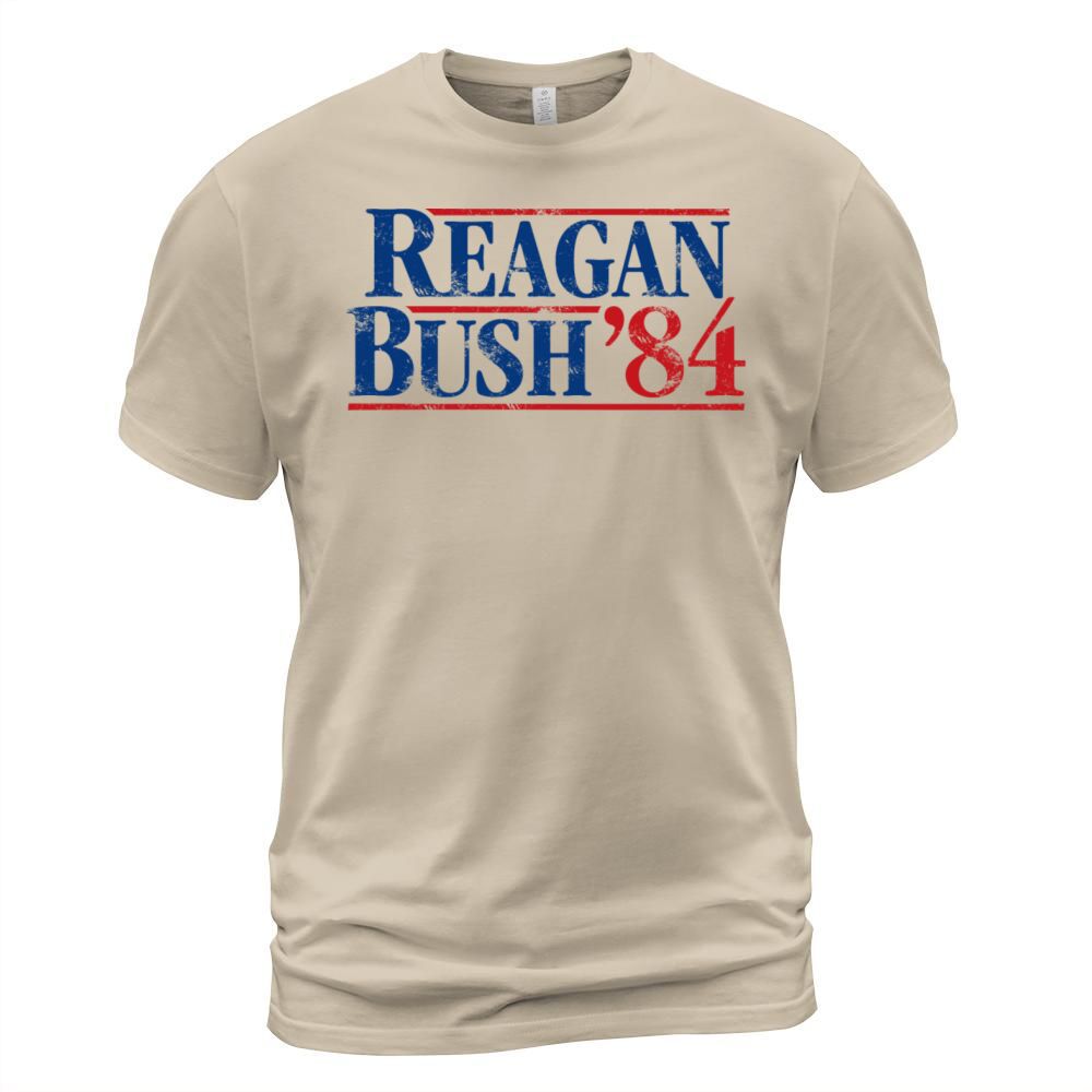 Distressed Reagan - Bush ’84 Men's T-Shirt