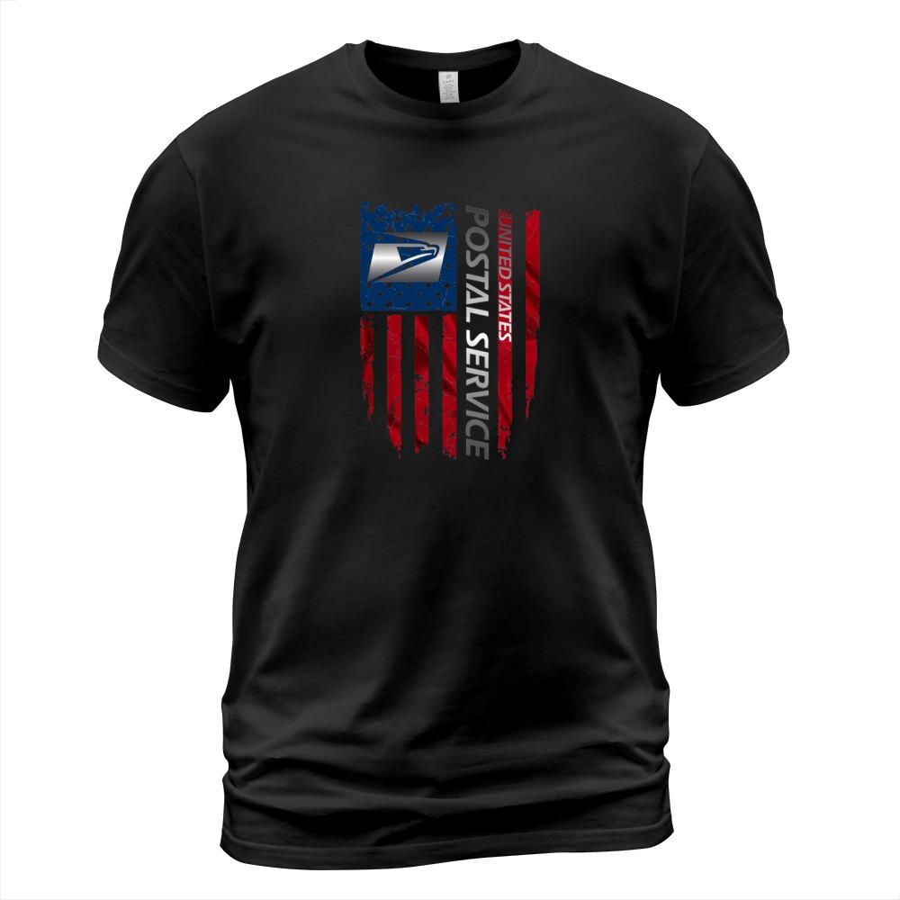 United States Postal Service and American Flag Independence Day T-Shirt Unisex