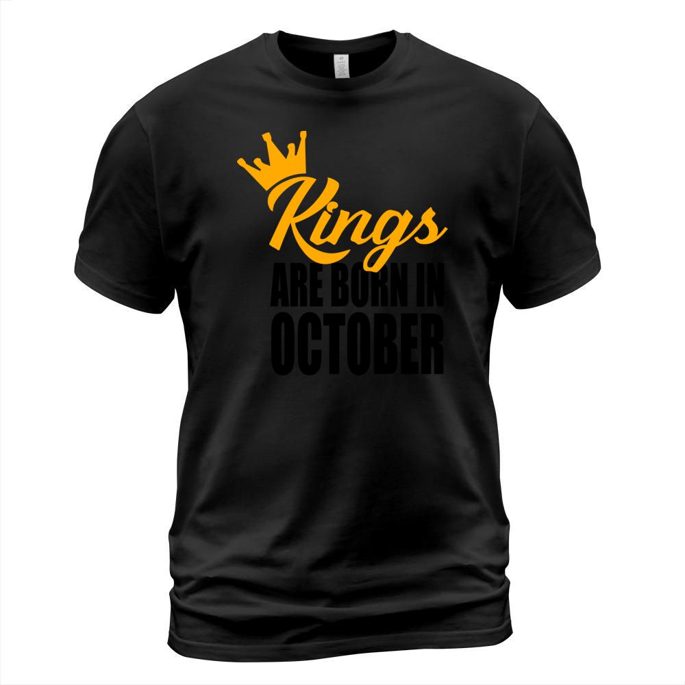 kings are born in October Men's T-Shirt