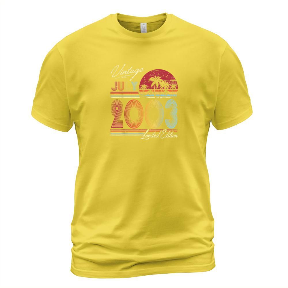 Retro Vintage July 2003 T Shirt Vintage 16th birth Men's T-Shirt