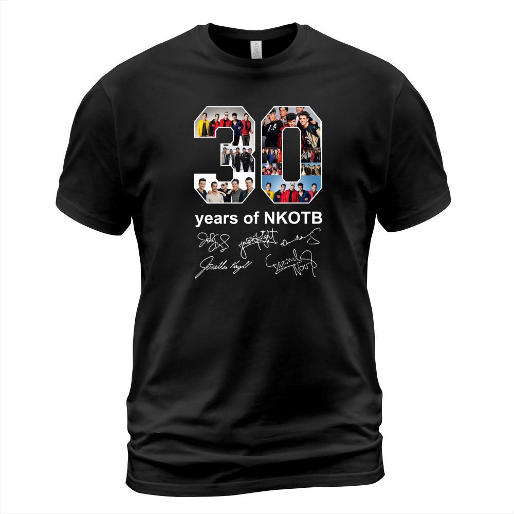 30 years of NKOTB New Kids On The Block signatures shirt T-Shirt Unisex