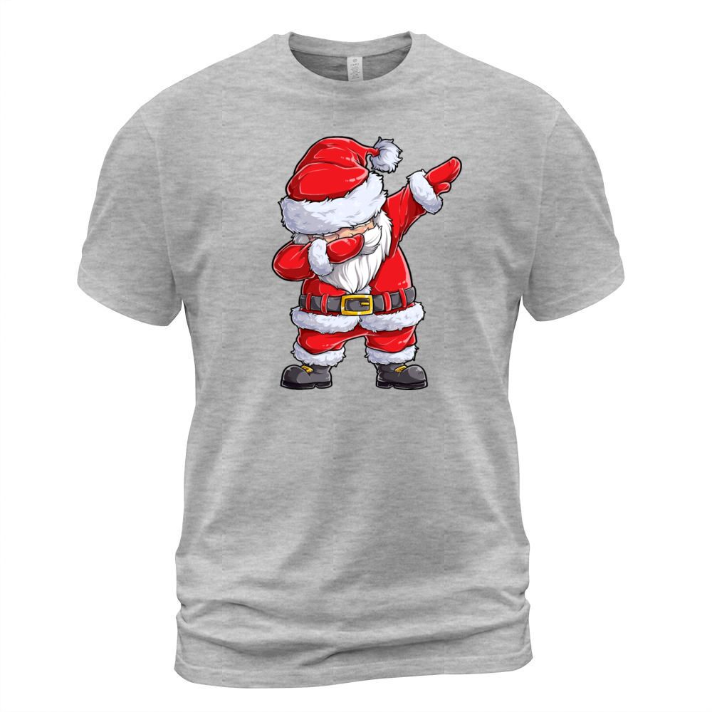 Christmas Shirts for Boys Kids Dabbing Santa Xmas Men's T-Shirt