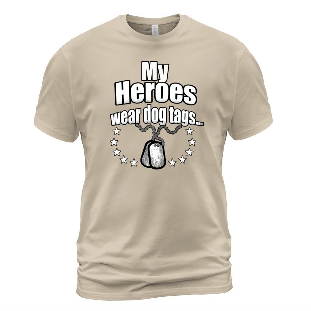 Heroes wear dog tags Men's T-Shirt