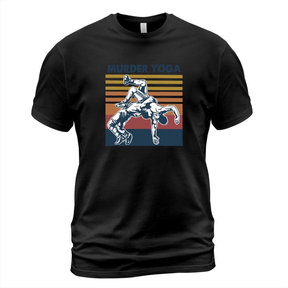 Murder yoga vintage retro taekwondo T-Shirt Unisex