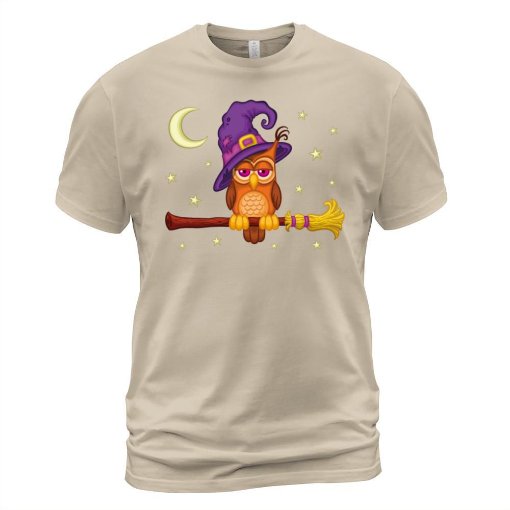 Witch Owl on Broom Men's T-Shirt
