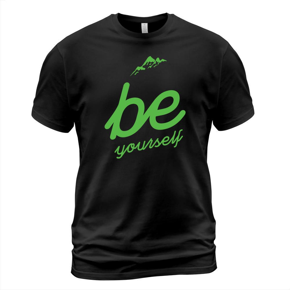Be Yourself - fancy lettering - cool quote Men's T-Shirt